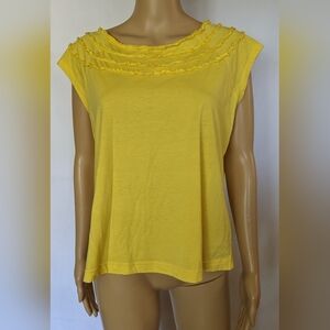 Pre-owned Maggie And Max Sleeveless Yellow Shirt, Size Extra Large, TF